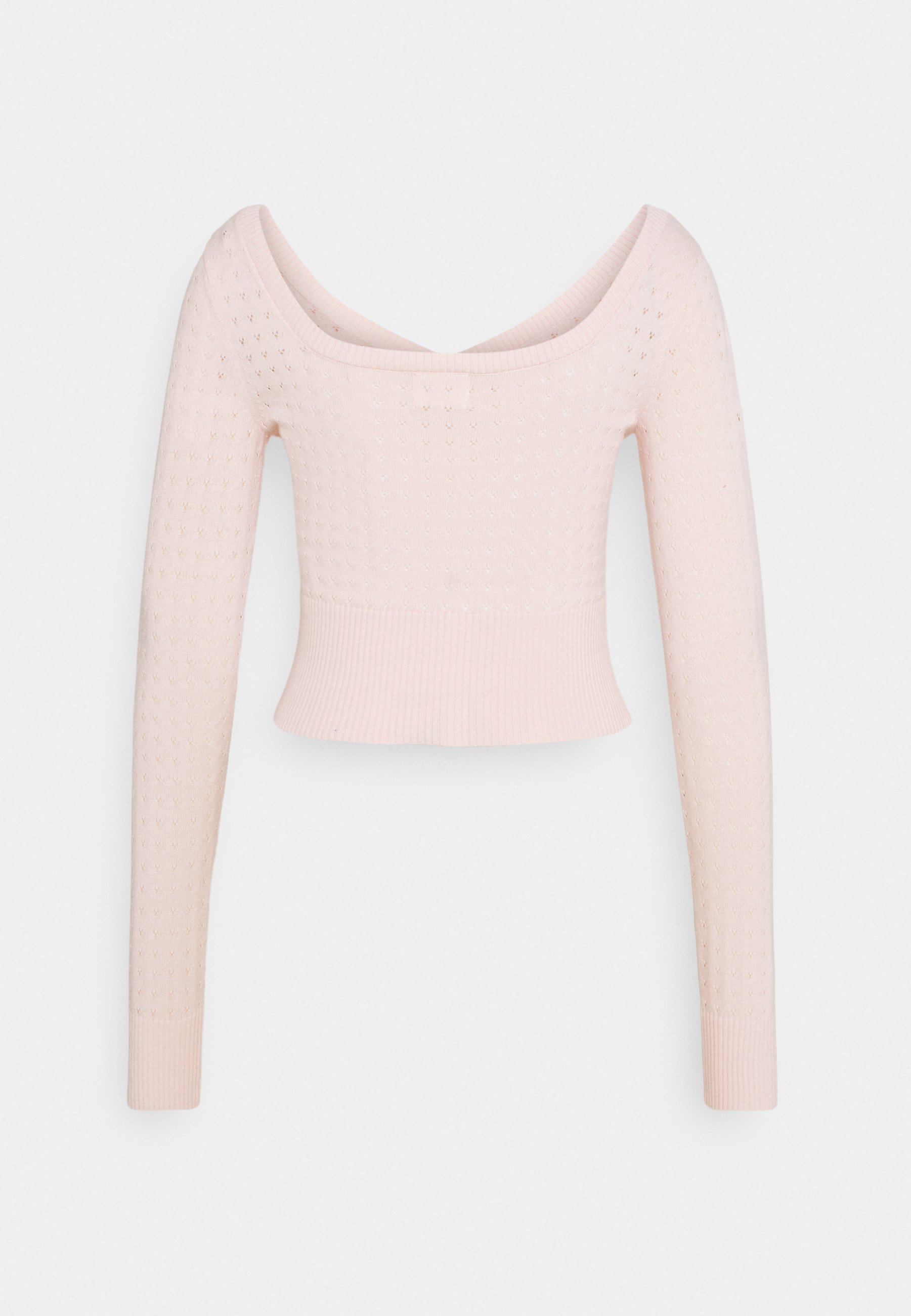 baby pink cropped jumper