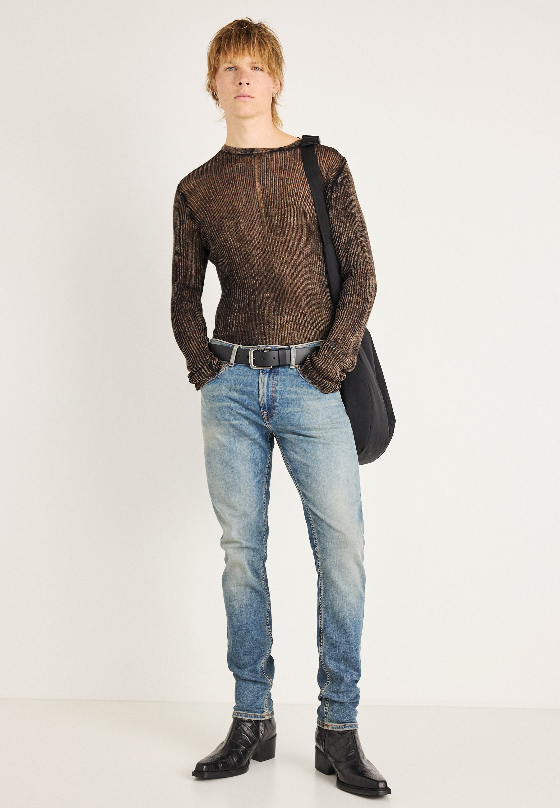 Jaded London ACID WASH STRAY - Jumper - black - Zalando.co.uk