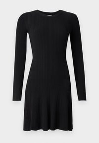 FLARE MINI - Strikket kjole - black