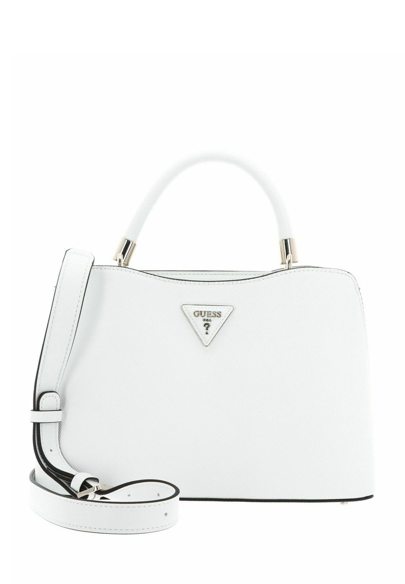 Guess GIZELE COMPARTMENT SATCHEL - Borsa a mano - white