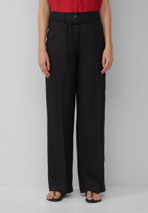 s.Oliver LEICHTE - Trousers - schwarz