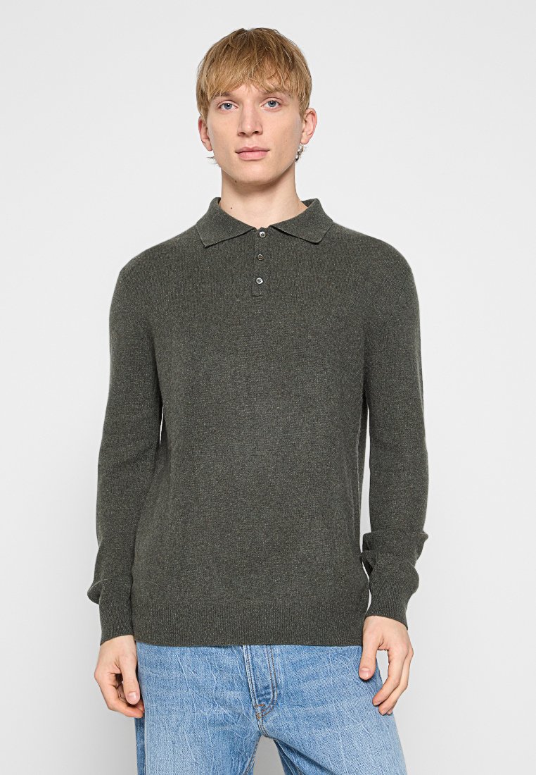 Authentic Cashmere Trui kaki Authentic Cashmere Trui kaki