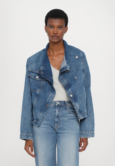 Mother MID RISE TUNNEL VISION SNEAK SUPERIOR - Široke kavbojke - blue denim