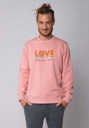 LOVE ALWAYS WINS - Sweatshirt - canyon pink