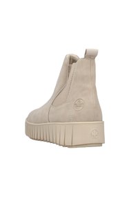 Rieker CHELSEA - Bottines à plateau - beige