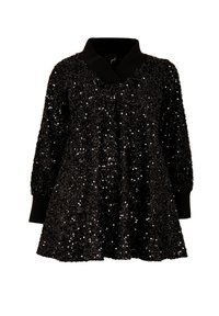 YOEK EMBELLISHED SEQUIN DETAIL - Tunique - black