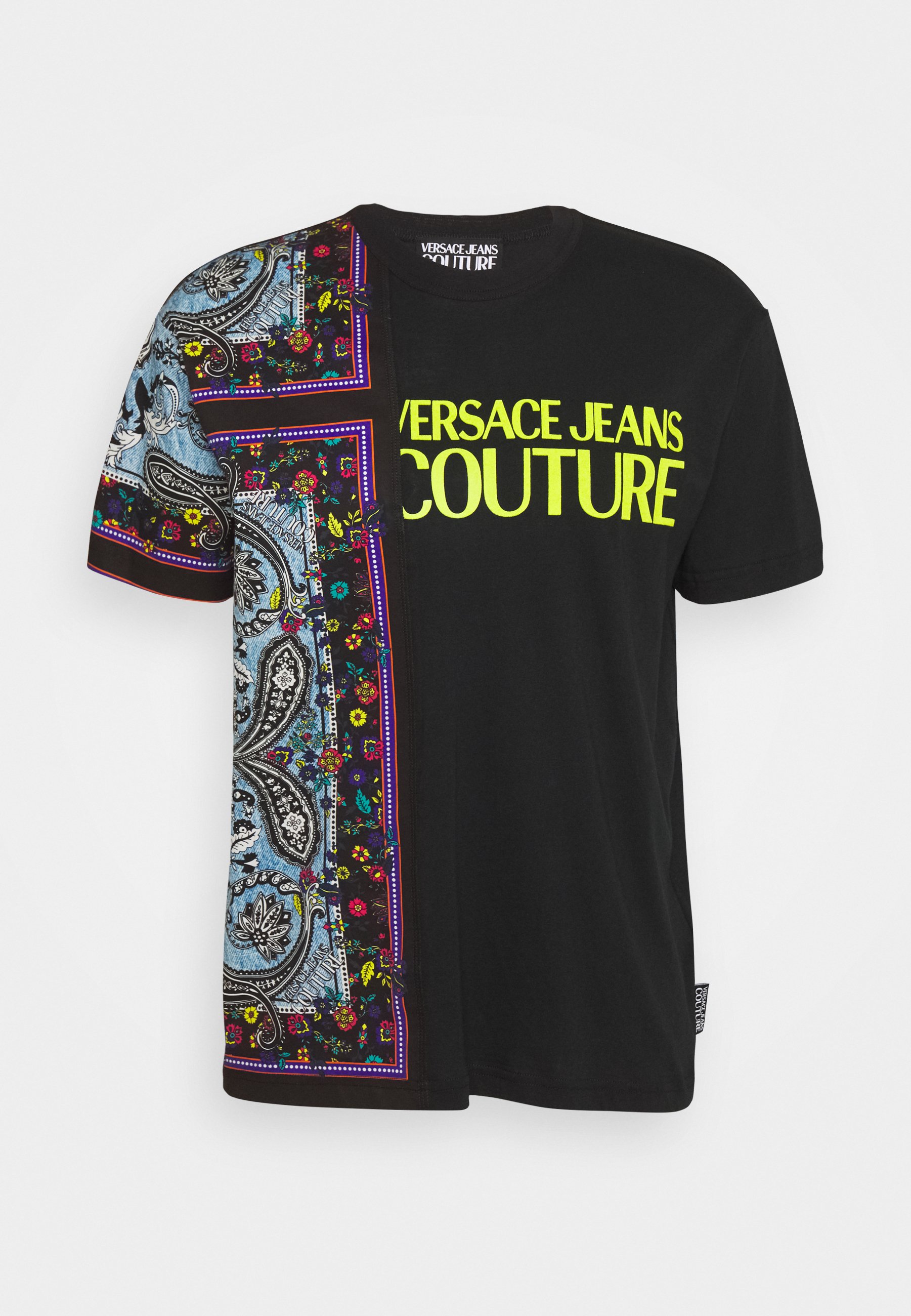 Versace Jeans Couture MARK - Camiseta estampada - nero/negro - Zalando.es