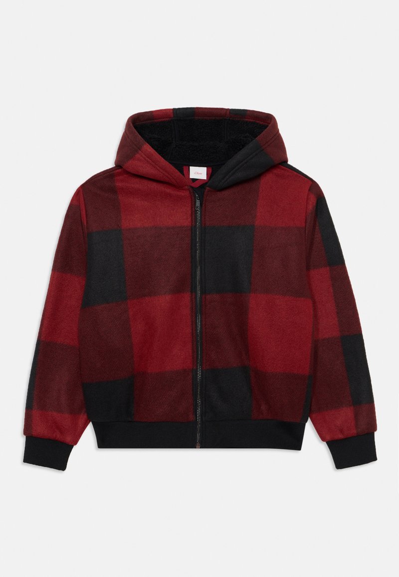 s.Oliver Fleecejas donkerrood