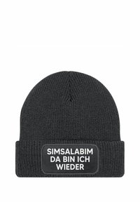 MoonWorks MIT PATCH MIT SPRUCH SIMSALABIM - Beanie - dunkelgrau