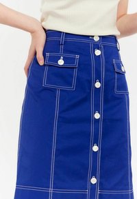 INES DE LA FRESSANGE RACHEL  - Jupe trapèze - p blue