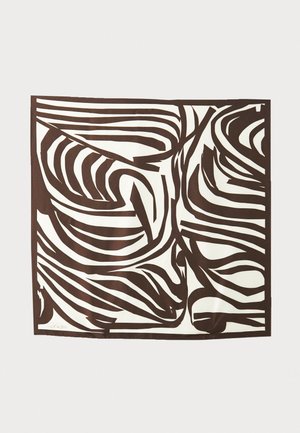 LAUHTUA JOKURAITA UNISEX - Foulard - dark brown/off white