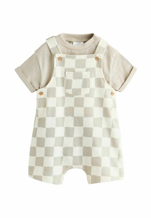 REGULAR FIT SET - Body - black white checkerboard