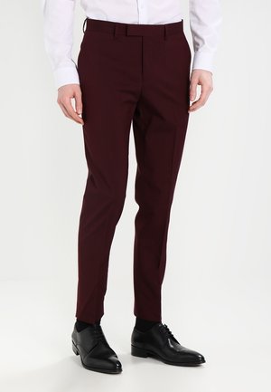 Oblekové kalhoty - dark red