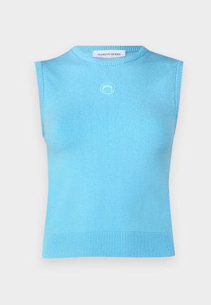 MARINE SERRE MOON LOGO - Topp - splish splash blue
