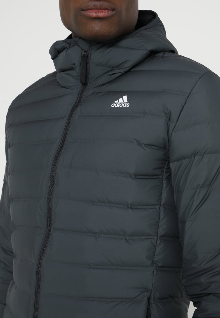 adidas Performance VARILITE SOFT HOODED - Chaqueta de plumas -  carbon/antracita - Zalando.es