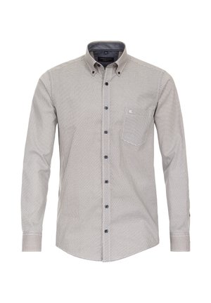 CASAMODA Camicia Casual Uomo B.D. Comfort Fit 450, Arancione, Quadretti, Maniche Lunghe, Colletto Con Bottoni, 100% Cotone, Vestibilità Comoda