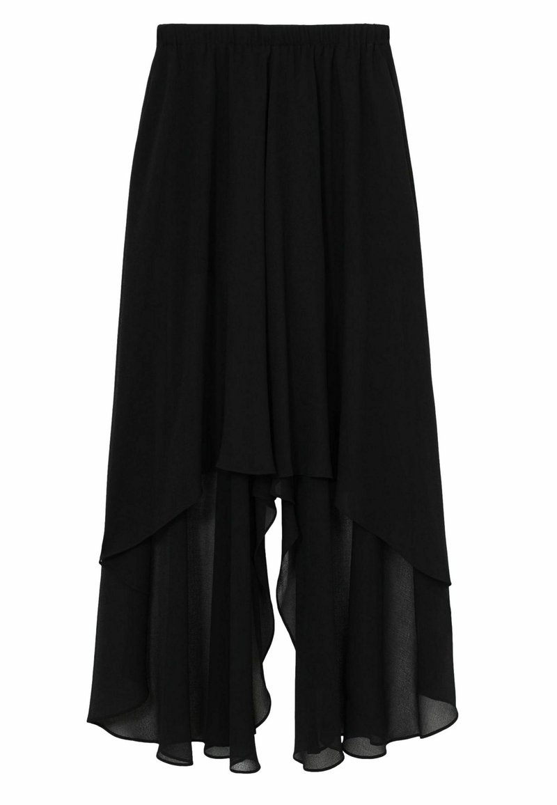 Reiss REGULAR FIT - LUCIE OVERLAY LOW - Stoffhose - black