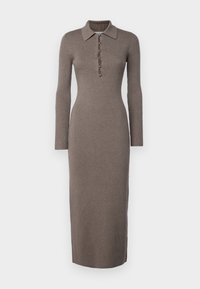 COLLARED SWEATER DRESS - Jumper dress - java