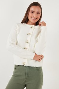 LELA REGULAR FIT - Cardigan - ecru