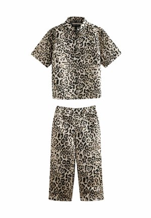 REGULAR FIT  JEMI  SET - Tygbyxor - leopard print