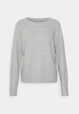Vero Moda Petite VMDOFFY O NECK - Jumper - light grey/melange