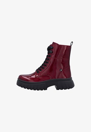 Rieker Bottines à lacets - rouge
