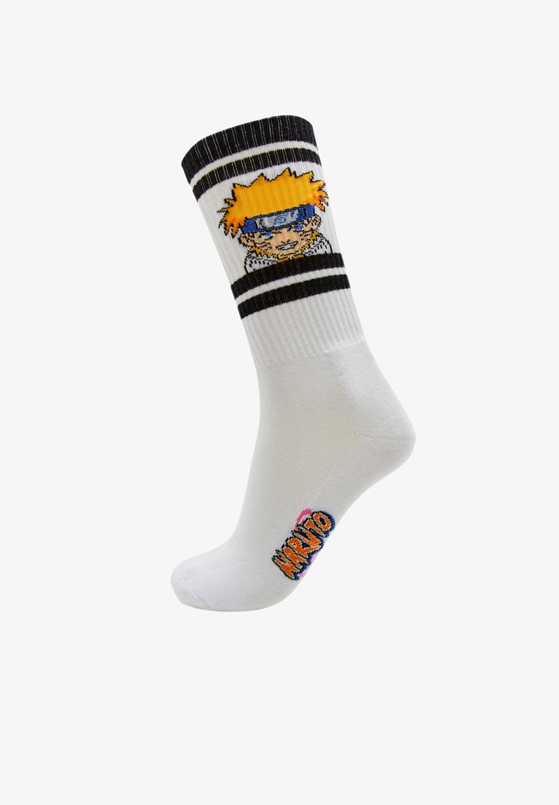 PULL&BEAR NARUTO - Chaussettes - white/blanc - ZALANDO.BE pull & bear naruto