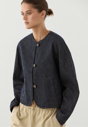 Massimo Dutti Džínová bunda - dark blue