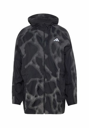 adidas Performance, ADIDAS PERFORMANCE ADI365 HI VIS ALL OVER PRINT JACKET - Impermeabile - black