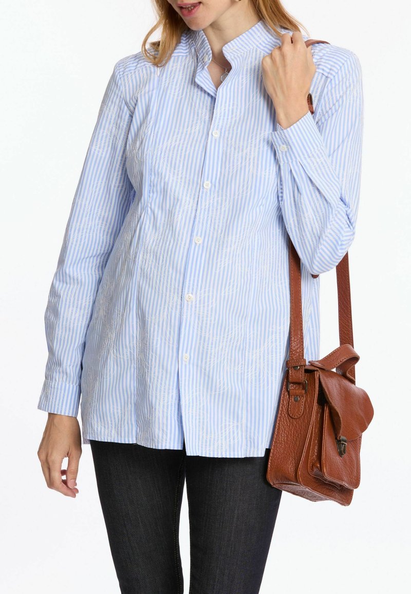 Cache Coeur MATERNITY AND NURSING EMBROIDERED CAMILLE - Overhemdblouse - blue