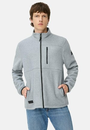 MIT BRUSTTASCHE - Fleecejacke - stone grey