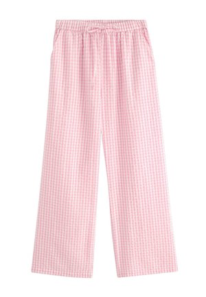 Lindex, LINDEX PYJAMA TROUSERS IN SEERSUCKER  WITH LONGER LEG LINDEX - Nattøj bukser - pink