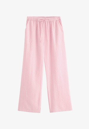 Lindex, LINDEX PYJAMA TROUSERS IN SEERSUCKER WITH LONGER LEG LINDEX - Bas de pyjama - pink