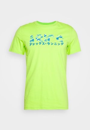 T-shirt med print - neon green