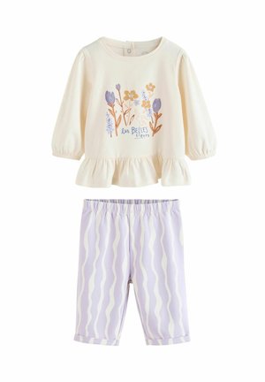 REGULAR FIT -AND 2 PIECE SET - Pantalones - purple flower