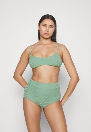 Seafolly SECOND WAVE BRALETTE - Πάνω μέρος μπικίνι - palm green