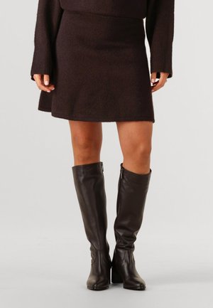 MINI GLADYS - A-lijn rok - dark brown
