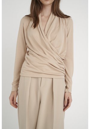 Long sleeved top - sand