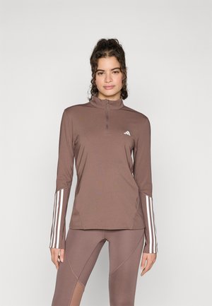 adidas Performance Ilgarankovis viršutinės dalies drabužis - earth strata/white