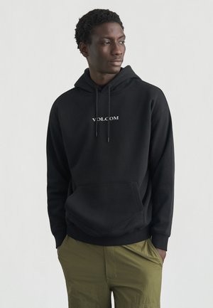 Pulover s kapuco - black