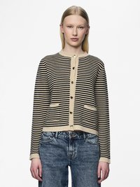 Pieces PCNISA CARDIGAN - Kardigan - cloud dancer/black