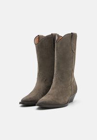 Pavement NIKKI - Cowboy/Biker boots - khaki