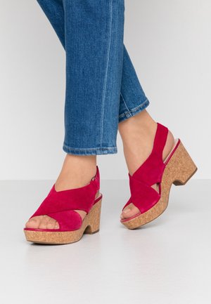 Clarks Plateausandalette - pink