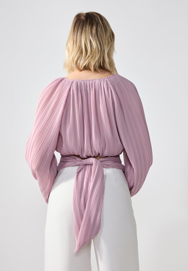 CROPPED PLISSE TUNIC - Blouse - mauve shadows3