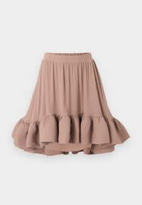 CORI RUFFLED MINI SKIRT - Miniseelik - taupe