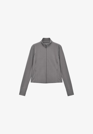 ARKET, SOFT STRETCH ZIP - Veste de survêtement - dark grey