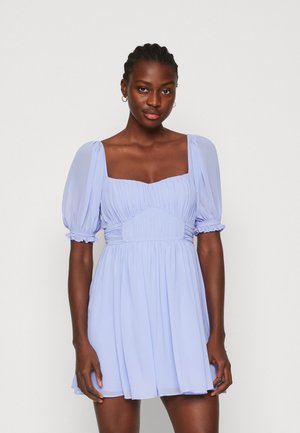 RUFFLE PUFF RUCHED MINI DRESS - Freizeitkleid - easter egg