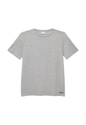 T-shirt basic - grau meliert