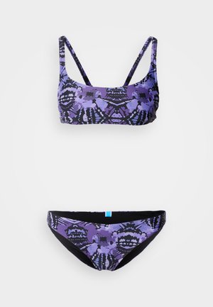 Arena, WATER PRINTS BRALETTE - Bikinier - purple/black