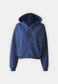 GAP HOODIE - Bluză de molton cu fermoar - medium indigo